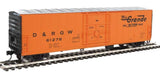 Walthers 910-2033 DENVER & RIO GRANDE WESTERN 50' FGE Insulated Boxcar Mainline orange, black #61278 HO Scale Like New