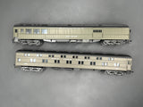 HO Scale Bargain Car Pack 15: Rivarossi Set of 2 NYC Green Passenger Cars HO SCALE USED