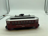 MTH Railking 30-2596 New York City Transit NYC Bump-n-Go Trolley O SCALE Used Excellent Water Damaged Box