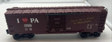 Lionel 6-19906 I love Pennsylvania boxcar O SCALE Like New