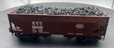 K-Line k6251-1752  New York Central NYC 2 Bay Hopper w/ Real Coal Load O SCALE Like New
