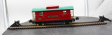 MTH Tinplate 10-1042 817 caboose red w/ peacock roof and brass trim O SCALE Like New