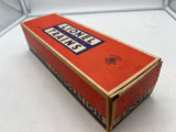 LIONEL POSTWAR 3562-25 ATSF OPERATING BARREL CAR (GRAY) W 6 BARRELS- MISSING FIGURE AND BIN-- AS IS-- O SCALE Used Excellent