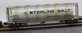Atlas 6309-1 Sterling Salt ACF 3-BAY CYLINDRICAL HOPPER O SCALE WEATHERED AS IS Used Excellent