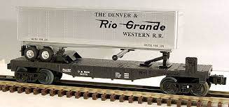 Lionel 6-16374 Denver and Rio Grande Flatcar with Trailer LIMITED SALE