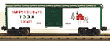 Lionel 6-19938 Christmas 1995 Boxcar O SCALE Like New