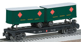 Lionel 6-26065 RAILWAY EXPRESS AGENCY O27 FLAT CAR W/PIGGYBACK TRAILERS O SCALE NEW