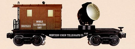 Lionel 6-36521 Western union searchlight caboose