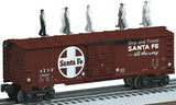 Lionel 6-36776 SANTA FE WALKING BRAKEMAN CAR O SCALE NEW Damaged Box