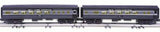 Lionel 6-39056 NEW YORK CENTRAL STREAMLINER PASSENGER CAR 2-PACK (BLACK) (2561, 576) O SCALE Like New