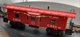 Lionel 6-19742 Erie Bay window caboose with TMCC/Crew Talk O SCALE Like New Damaged Box