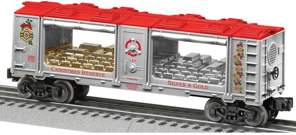 Lionel 6-29699 Silver and Gold Christmas Mint Car