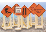 Lionel 6-32902 CONSTRUCTION ZONE SIGNS O SCALE NEW