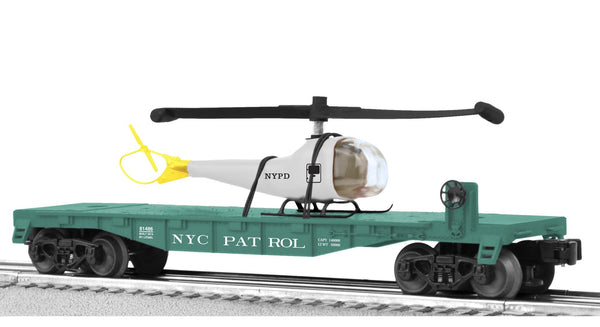 Lionel 6-81486 New York Central Patrol Helicopter Flatcar