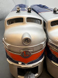 Lionel 6-38153 Spirit of the Century F3 AA diesel set with TMCC Railsounds O SCALE Like New