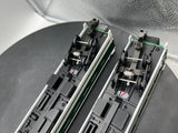 MTH Premier 20-6617 Southern 70' Streamlined Sleeper/Diner 2-Car Set in Southern Sleeper #2014 and Diner #3312 O Scale Like New