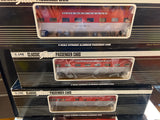 K-Line k4632-5065, k4632-0427, k4632-6015, k4632-0479, k4632-3368, k4632-2984IC, k4632-4301, k4632-0479 KCC Golden State Extruded passenger car set  (Set of 8, 1 car is a duplicate) O Scale NEW