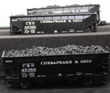 Lionel  6-11873 Chesapeake & Ohio C&O Die cast hopper 3 pack O SCALE Like New
