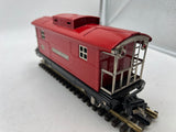 MTH TInplate Pennsylvania PRR Red 2817 Caboose Lit O SCALE Used Excellent No Box