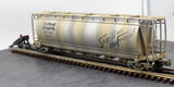 Atlas 6333-1 FRISCO ACF 6 Bay Cylindrical Hopper BIG O Rolling Stock 81015 WEATHERED AS IS WEATHERED AS IS Like New