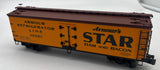 K-Line k742-80353 Armour Star 16983 Wood-Sided Reefer Car O SCALE Like New