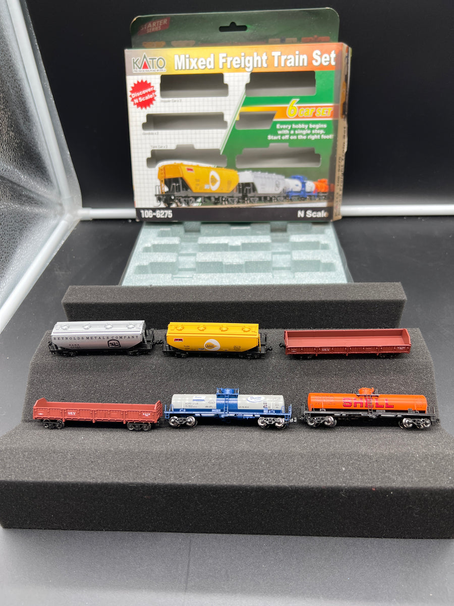 Kato N #106-6275 Mixed Freight Train Car online Set of 6 Cars Tank Hopper Gondola