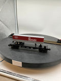 MTH Railking 30-7608 New York Central Car no. 499706 Semi Scale Flat car w/Pacemaker Trailer . O SCALE NEW