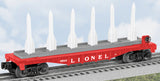 Lionel 6-39458 #6844 Missile Carrying Car Flatcar with Missiles Postwar Celebration
