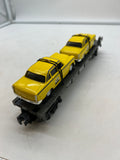 MTH Railking 30-7625 Flat Car - MTH Auto w/Ertl Taxi Car No. 1959 O Scale Like New Damaged Box