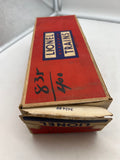 LIONEL POSTWAR 3424 BLUE WABASH BOXCAR OPERATING BRAKEMAN W/ FIGURE O SCALE Used as is Excellent Damaged Box