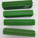 HO Scale HO2507 Set of 4 Burlington Northern BN Hoppers Assorted Some Weathered As Is Kadee Couplers Used Excellent No Box
