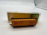 Minitrix 3249 - 40' reefer, old Heidelberg beer N SCALE Like New