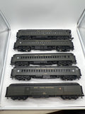 MTH Premier 20-4022 New York Central NYC Heavyweight 5-Car Passenger Set - NYC Baggage/RPO #5045, Coach #2523, Coach #2520, Coach #2525, Obs #1015. O SCALE Like New