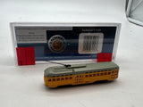 Bachmann 62998  Undecorated Yellow PCC Trolley N SCALE Used Excellent