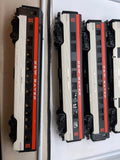 MTH 30-67198, 30-67199, 8607 New Haven Passenger RailKing 7-Car Streamlined Passenger Set Rare Red Letters O Scale Like New