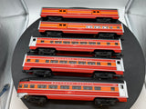 Lionel 6-9589, 6-9590, 6-9591, 6-9592, 6-9593 Southern Pacific Daylight Passenger Car Set (Set of 5) O Scale Like New