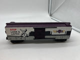 MTH Railking 30-74820 MTHRRC RailKing Box Car w/Blinking LEDs O SCALE Like New Damaged Box