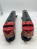 Weaver Southern Pacific SP Daylight EMD E-8 AA Diesel Locomotive Pair 3 Rail O SCALE Like New