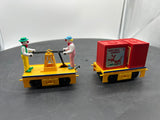 K-Line k-2625-01 Circus Transport Railroad Motorized Handcar and Trailer with Clowns O SCALE Like New