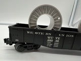 Lionel 6-26089 LRRC WESTERN UNION TELEPRAPH O27 GONDOLA W  REELS (NO HANDCART) O SCALE Used Excellent