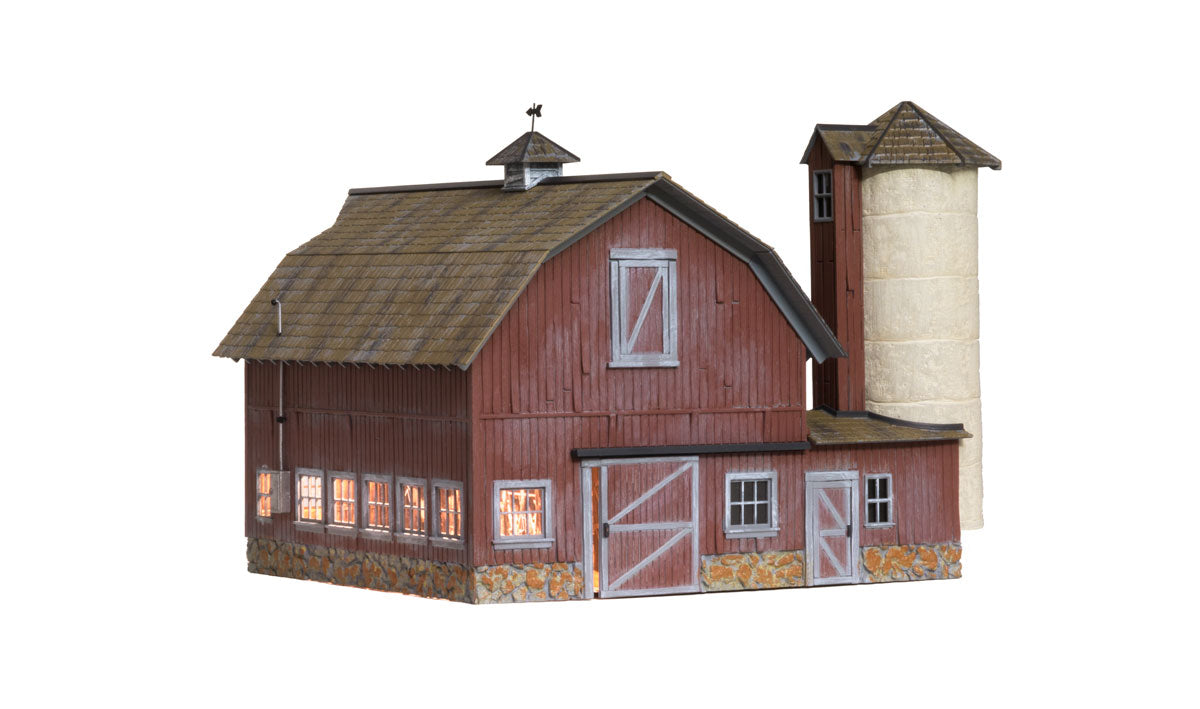 WBR5865 BR5865 WOODLAND SCENICS - O GAUGE BUILDINGS - Old Weathered Barn main image 1