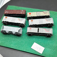 HO Scale Bargain Car Pack 148:  Set of 6 Southern Pacific freight cars HO SCALE USED