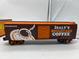 MTH Railking 30-74238 Isaly's Blvd. Coffee Box Car Pittsburgh PA O SCALE AB NEW