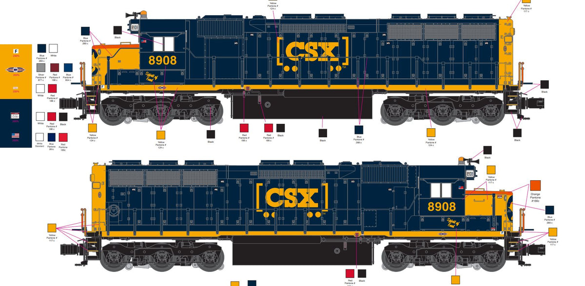 Brady's Train Outlet Custom Run Lionel 2433850 CSX Chessie Heritage LE