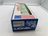 Lionel 6-7603 Spirit of 76 State of New Jersey box car  O SCALE Used Excellent
