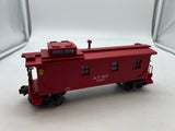 MTH Railking 30-7703 Santa Fe Woodsided Caboose O SCALE Like New damaged box