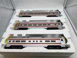 Williams New Haven NH Set of 3 Passenger Cars Orange stripe O SCALE NEW
