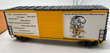 MTH Railking 30-74489 Myron Cope 40' High Cube Box Car with Classic Sayings Pittsburgh Steelers Sports Announcer. O SCALE Like New limited rare