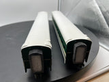 MTH Premier 20-6617 Southern 70' Streamlined Sleeper/Diner 2-Car Set in Southern Sleeper #2014 and Diner #3312 O Scale Like New
