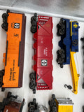 Lionel 6-8900, 6-9348, 6-9321, 6-7712, 6-9322, 6-9880, 6-9323 ATSF Santa Fe Famous American Railroad Series Railroad Freight Car Set (Set of 7) Caboose in wrong box O Scale Used Excellent